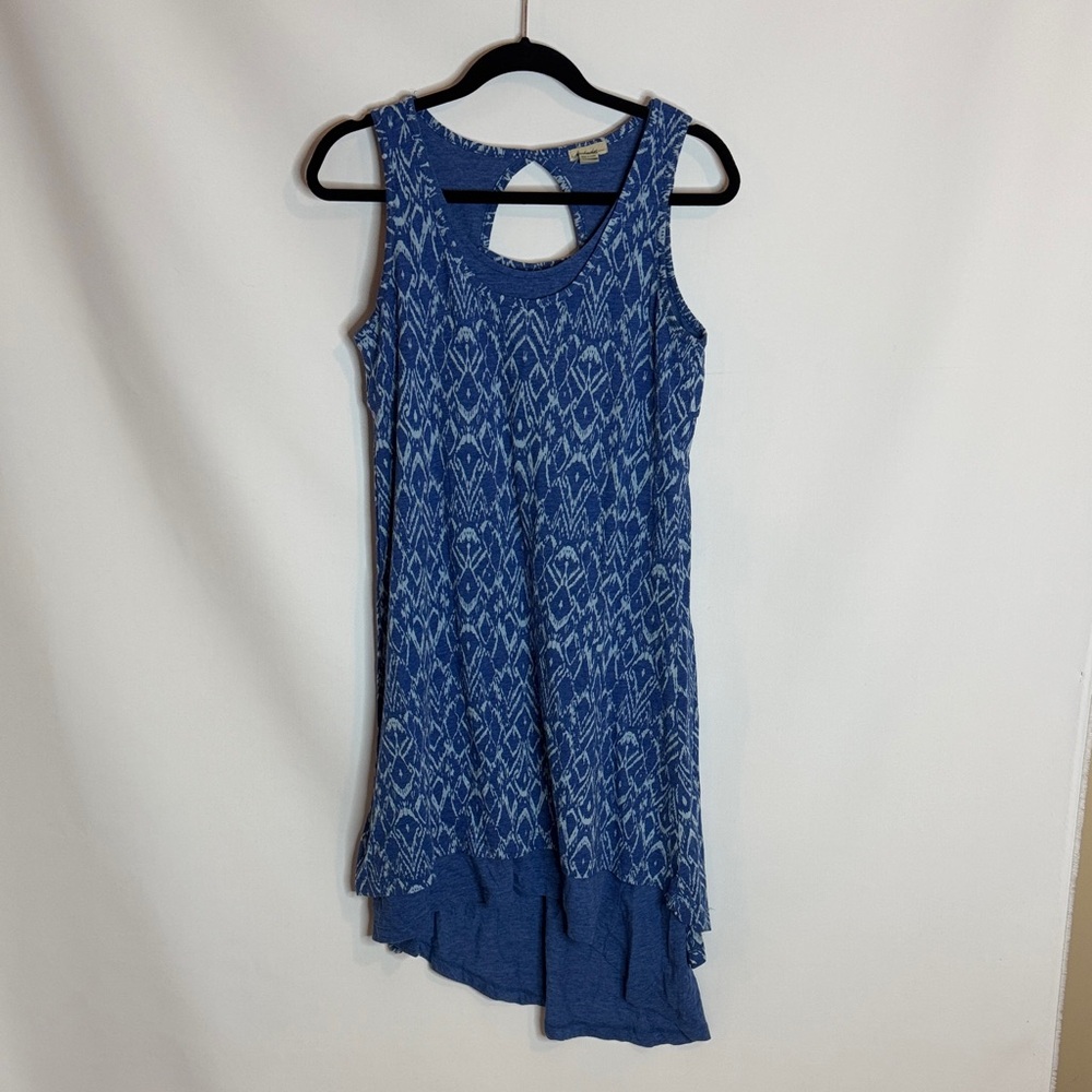 Mod-O-Doc Layered Floral Ikat High Low Tank Dress
